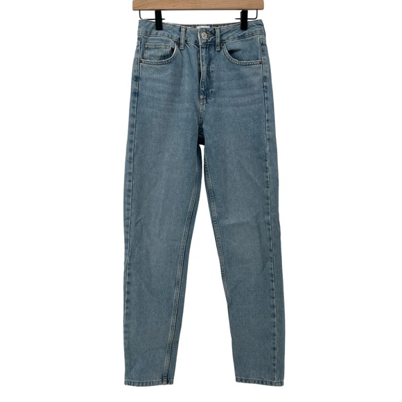 Urban Outfitters BDG Women W25 L32 Vintage Mom Straight Leg Jeans Light Wash Y2K - Picture 1 of 7
